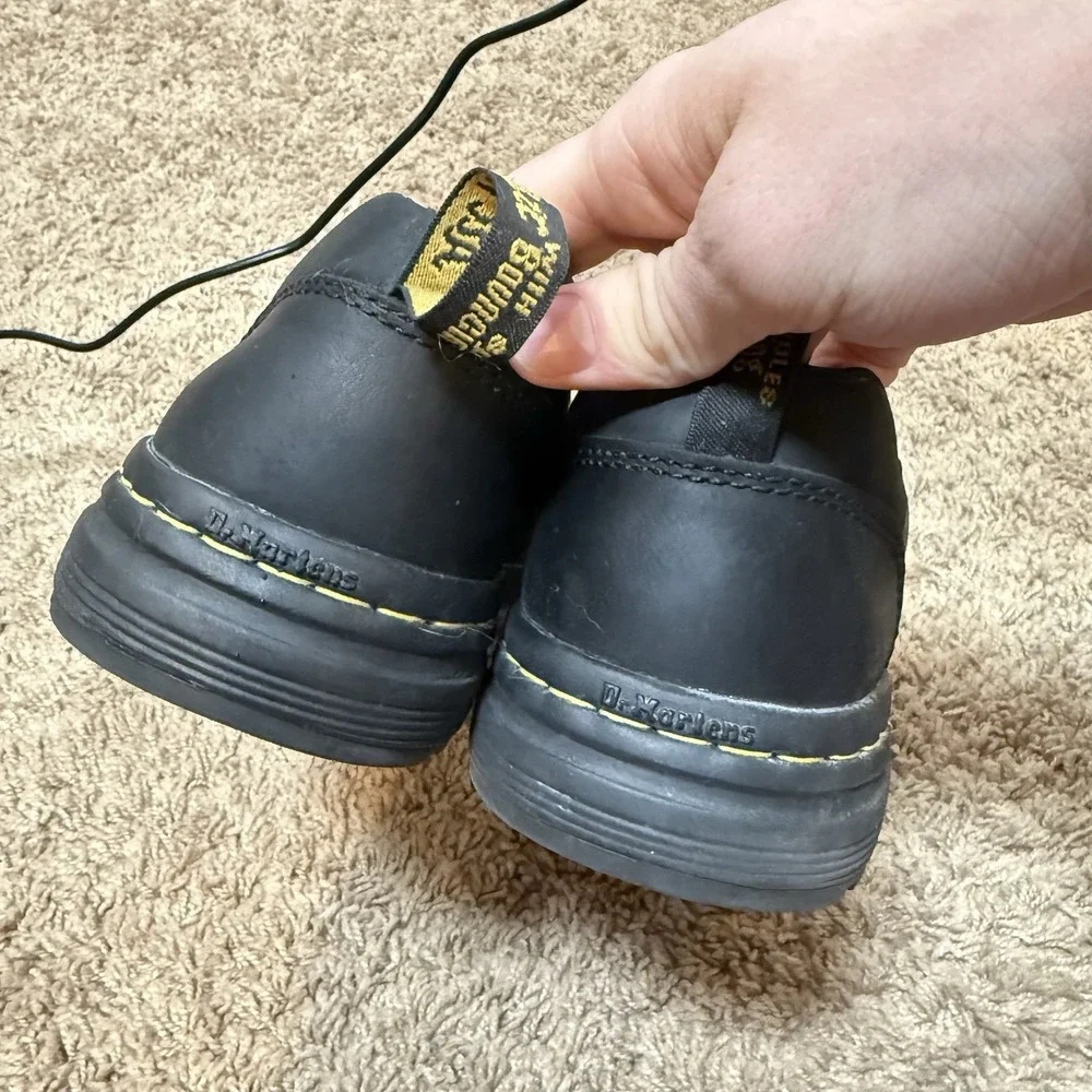 Dr Martens Brennan Leather Slip On Loafers - Men's Size 10 - Black